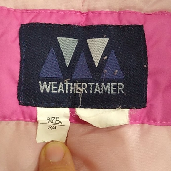 Girls 4 pink winter coat - Picture 4 of 5